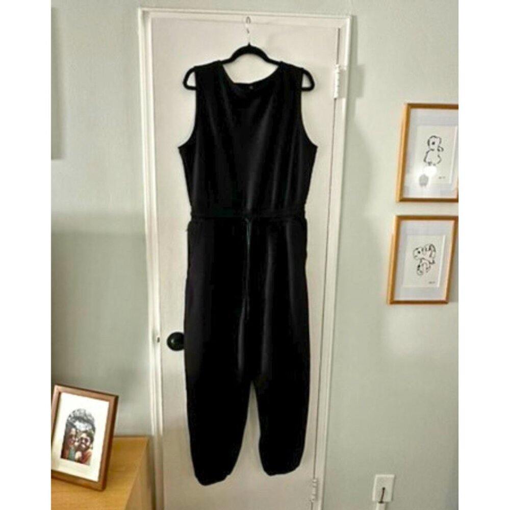 Abercrombie Black Scuba neoKnit Jumpsuit